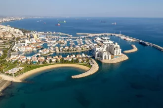 An image of a Coastal area in Cyprus.