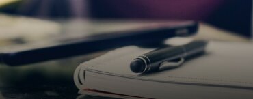 A pen on the document.