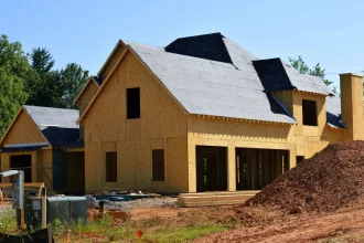 An image of a house construction.