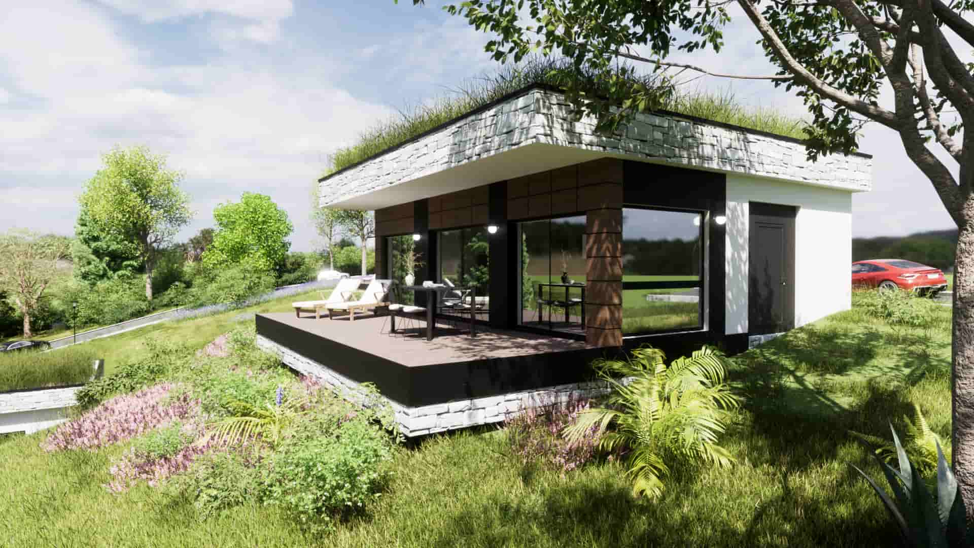 Eko naselje Šumadijski Kutak - Severni Kutak - Green roof koncept - Green Roof Kuća 1