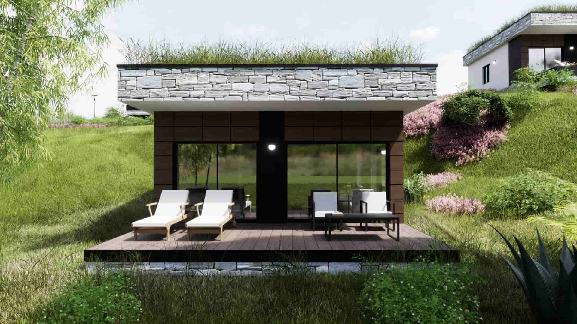 Eko naselje Šumadijski Kutak - Severni Kutak - Green roof koncept - Green Roof Kuća 2